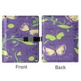thumbnail image 2 of 9.2x6.7 inch Leather Notebook 100 Sheets, Multi-Pocket Design & Pen Loop Butterflies and Swirls Pattern Refillable Journal Organizer, 2 of 6