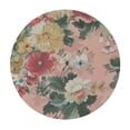 thumbnail image 2 of ARISTURING  Abstract Floral Pattern Tablecloth Round Tablecloths Washable Polyester Fabric Table Cloths Cover for Dining Table, Party, Banquet - Great Decoration White, 2 of 7