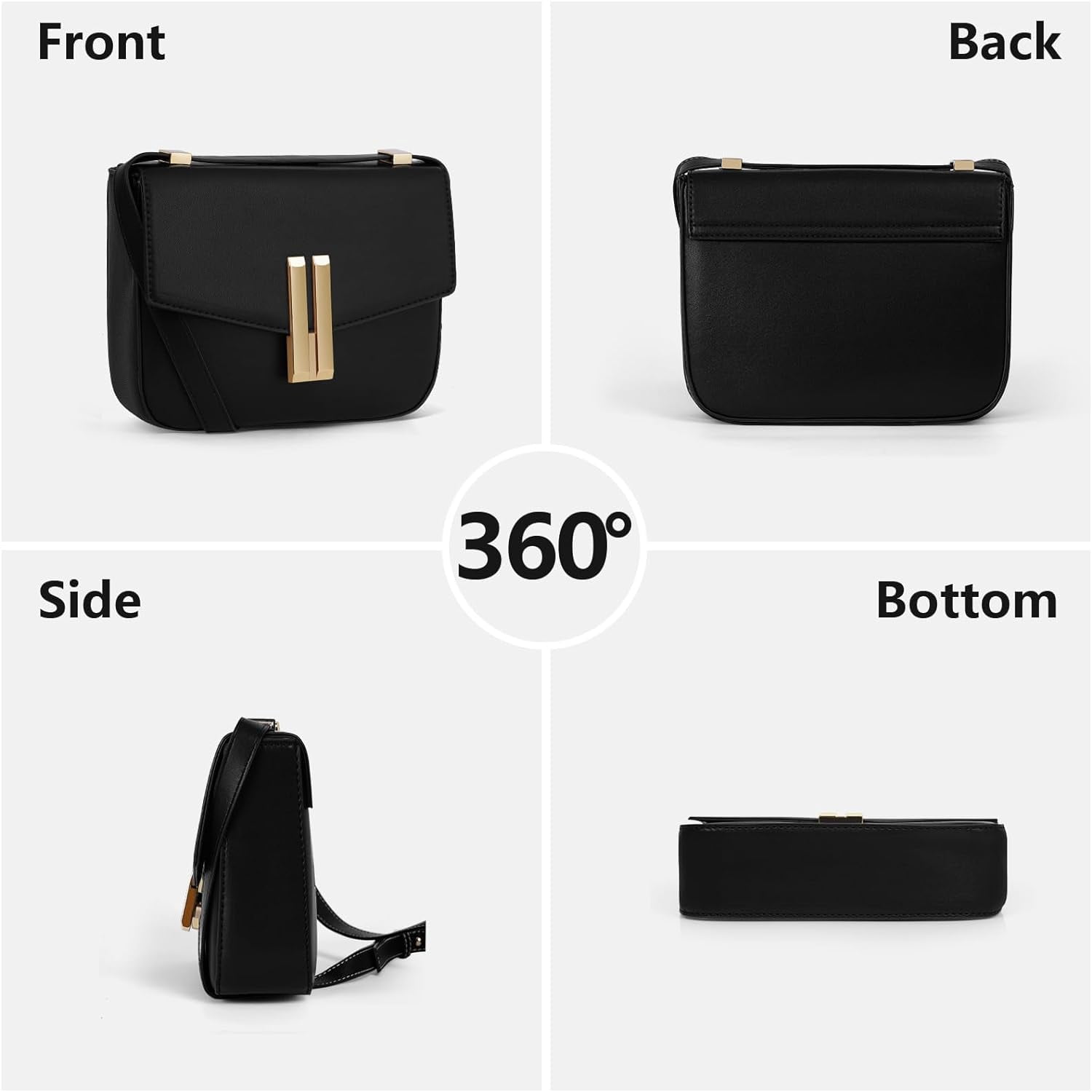 Juoxeepy Small Crossbody Bags for Women Shoulder Bags Trendy Shoulder Purse Satchel Handbag with Flap Closure