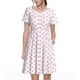 thumbnail image 1 of Fotbe Pink Paw Vestido Largo de Moda para Mujer, Vestido Tipo Camiseta con Manga Corta y Estilo Casual a Rayas y Bloques de Color, 1 of 6
