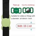 thumbnail image 2 of Soporte para collar de perro Airtag (paquete de 2) Compatible con Apple Soporte para collar de gato Airtag, soporte Air Tag para collar de mascota, funda Air Tag para rastreador GPS (verde oscuro * ve, 2 of 5