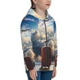 thumbnail image 5 of Pofeuu Sunset Airplane Travel View Print Teenage Zipper Hoodie Sweatshirts Hooded Casual Jackets With Pocket For Boys Girls-Medium, 5 of 6