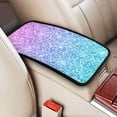 thumbnail image 2 of Bingfone Car Four-Season Universal Armrest Box Mat,Car Armrest Seat Cover Soft Leather Waterproof Armrest Cover Center Console Mat-Multicolor Glitter, 2 of 7