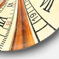 thumbnail image 2 of Designart 'Silver metal flower fractal ' Modern wall clock, 2 of 3