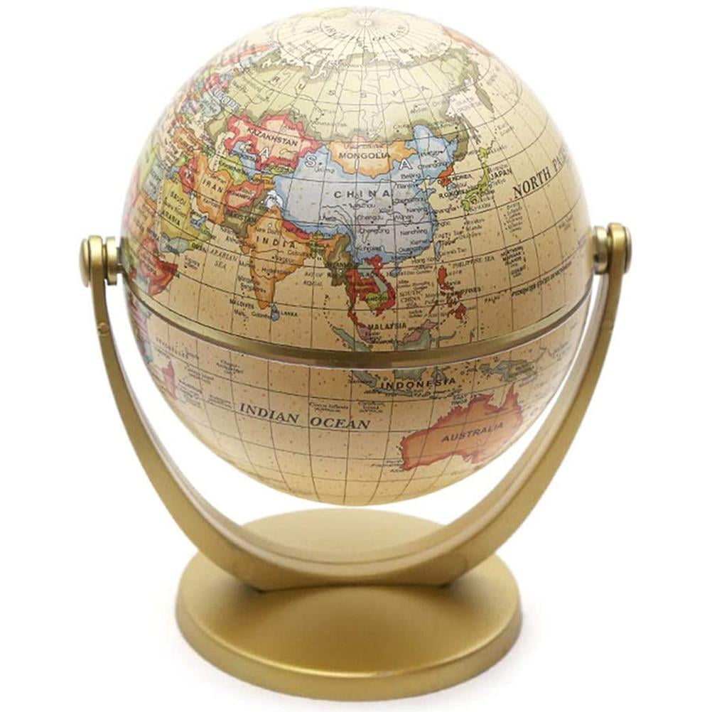 Home Office Quality Decor Swivel and Tilt Desk Table Antique Globe World Globe 