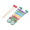thumbnail image 4 of Träxylofon Flerfärgad Baby Percussion Musikinstrument Leksaker för Förskoleinlärning Groda, 4 of 5