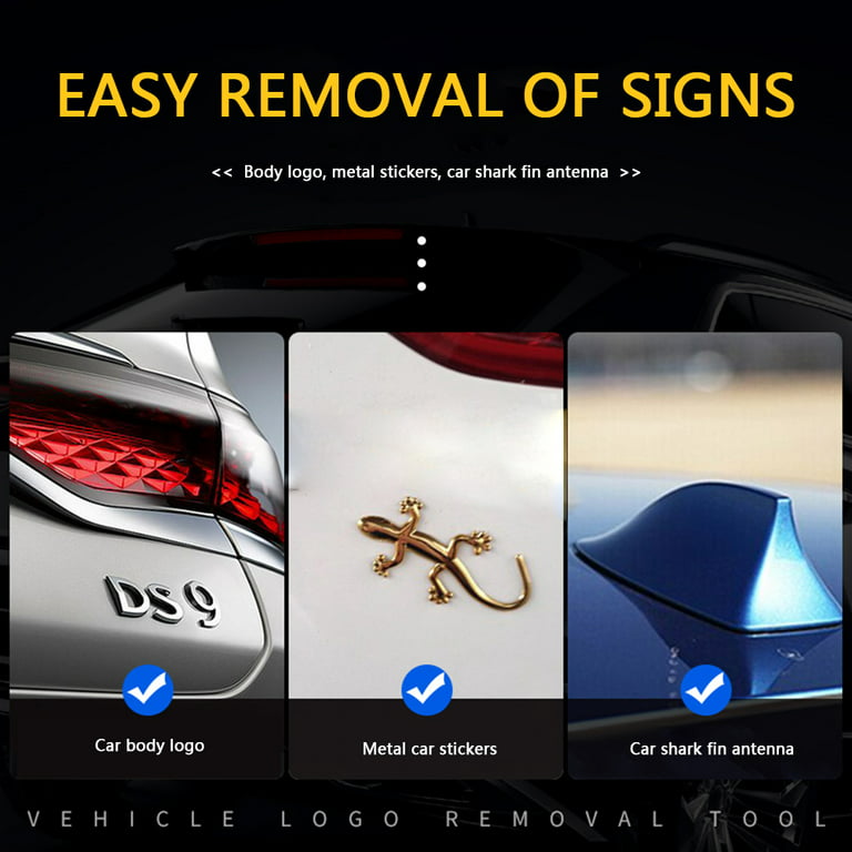 LoyGkgas New Plastic Scraper Car Lettering Adhesive Badge Emblem