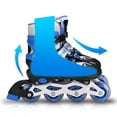 thumbnail image 3 of Yuarrent Patines en línea ajustables, carcasa protectora para rodillos, alto rendimiento, múltiples rejillas de ventilación, zapatos para Deportes y aire libre rosa-m, 3 of 6