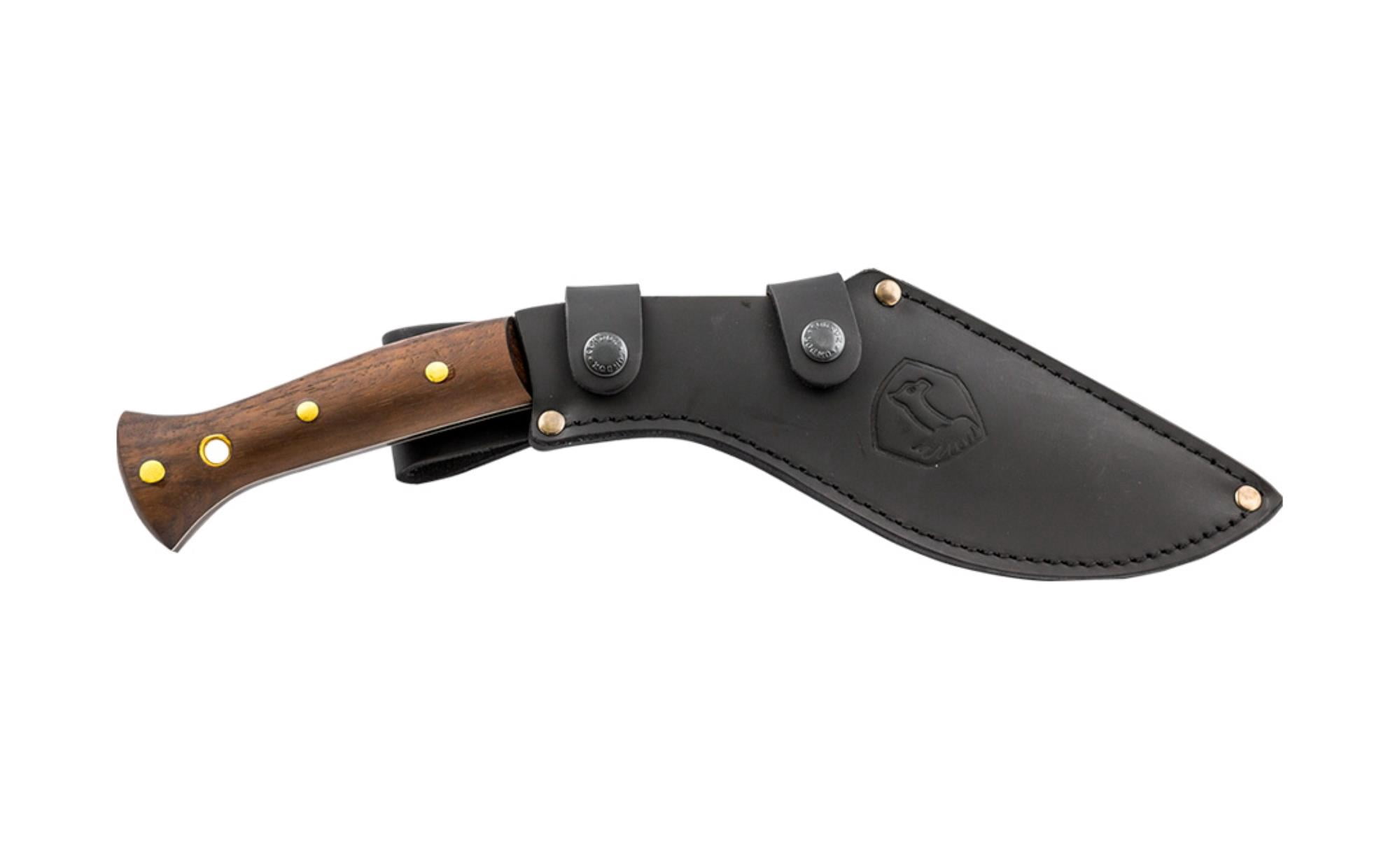 Condor CTK1813-10HC Walnut Kukri Fixed Blade Knife w/ Leather Sheath