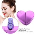 thumbnail image 3 of Travel 25ml Heart Shaped Refillable Perfume Atomizer Bottle Empty Pump Sprayer Purple, 3 of 4