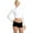 White, variant on Capezio Turtleneck Long Sleeve Top - Girls