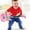 Pink, variant on LSLJS Kids Simulation Bass Player Electric Guitar Toys Multifunctional Mode Musical Instrument Lights Music, Little Ukulele