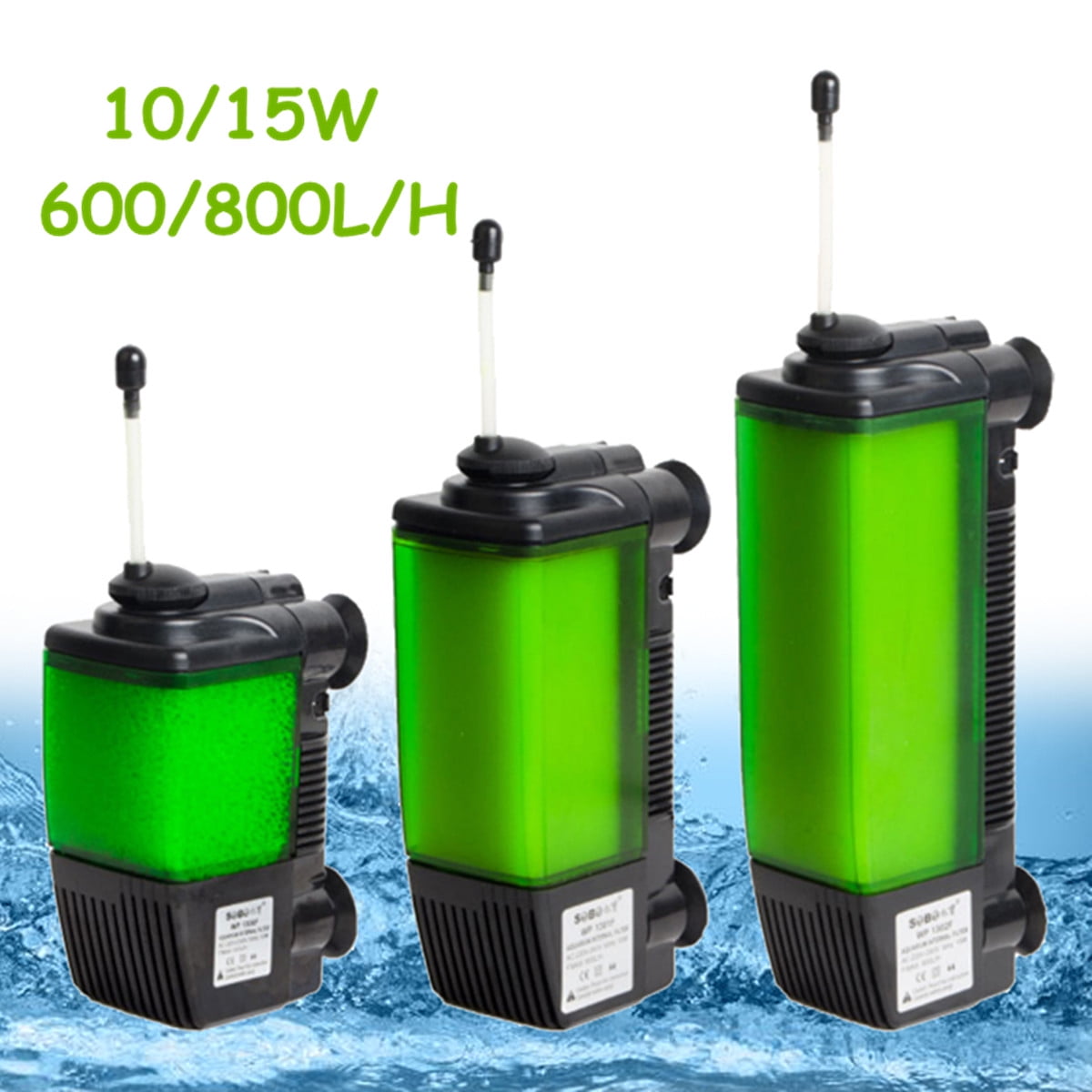3 in 1 Internal Filter Pump Submersible Fish Tank Aquarium Oxygen Pump AC 220V