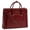 Red, variant on W Series | LAKE FOREST | 15" Leather Laptop Briefcase - Red