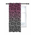 thumbnail image 7 of Ombre Leopard Thermal Insulated Blackout Curtains for Bedroom 96 Length Print Pink to Gray Gradient Room Darkening Curtain 1 Panel Grommet Window Curtain Drape for Living Room Nursery Room, 7 of 7