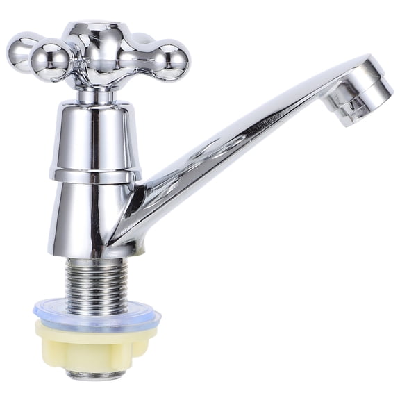 Homoyoyo Single Hole Bathroom Faucet Copper Alloy Faucet for Efficient Handwashing and Easy Installation