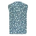 thumbnail image 4 of Shirts for Women Plus Size Sleeveless Round Neck Floral Printed Casual Tank Top Light Blue L, 4 of 5