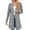 Gray, variant on Kaemgyyd Women Long Cardigan Lightweight Open Front Flowy Coats Casual Long Sleeve Trendy Cardigans with Button S-2Xl