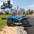thumbnail image 5 of KerryYoo SAT5 24V Kids ATV, Licensed Can-am 4 Wheeler for Kids, Kerry Yoo Children Electric Car, 2 Seats, Parental Handle, Suspension, Safety Belt, Music-Blue, 5 of 7
