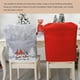 thumbnail image 4 of Advancent Funda para silla de Navidad con estampado gris y rojo, manga de estilo europeo, a prueba de polvo, para sala de estar, funda protectora Kits de decoración para fiestas Gris, 4 of 6