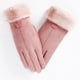 thumbnail image 1 of Guantes de cocina de terciopelo cálidos para mujer, guantes de gamuza de invierno cálidos con boca gruesa de gamuza y resistentes al viento, guantes de ciclismo, guantes, 1 of 3