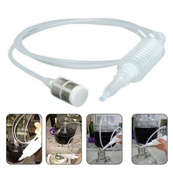 Brewing Siphon Hose Wine Beer Making Tool Brewing Food Grade Making Brewing Plastic Hand Transfer Pump Kitchen Tools