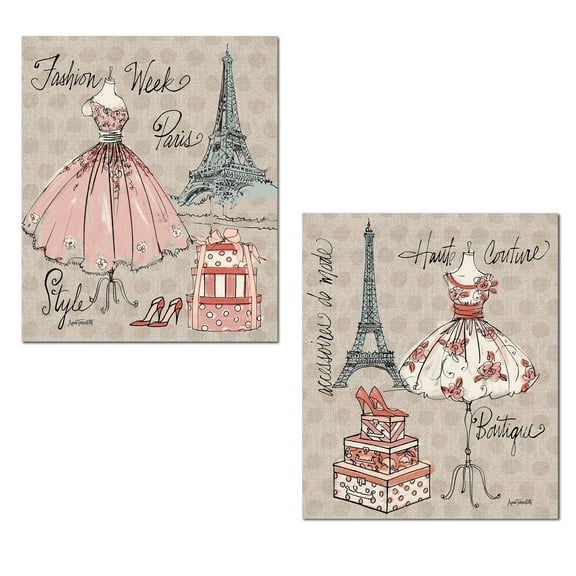 2 Adorable Sleepy Owl and Fox Poster Set; Two 11x14in Poster Prints. Teal/Grey