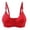 Red, variant on QLEICOM Everyday Bras for Women, Women's Comfort Lift Wirefree Bra Thin Large Size Breathable Gathered Underwear Non-steel Bra Daily Brass No Underwire Hot Pink Cup 42/95BC