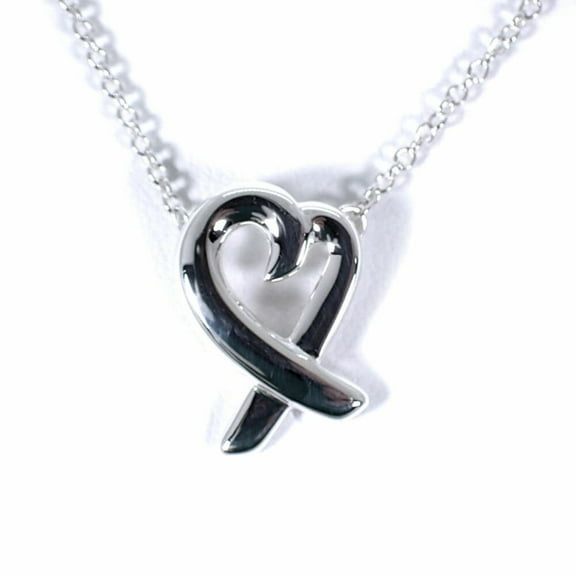 Pre-Owned TIFFANY Tiffany 925 Loving Heart Pendant Necklace