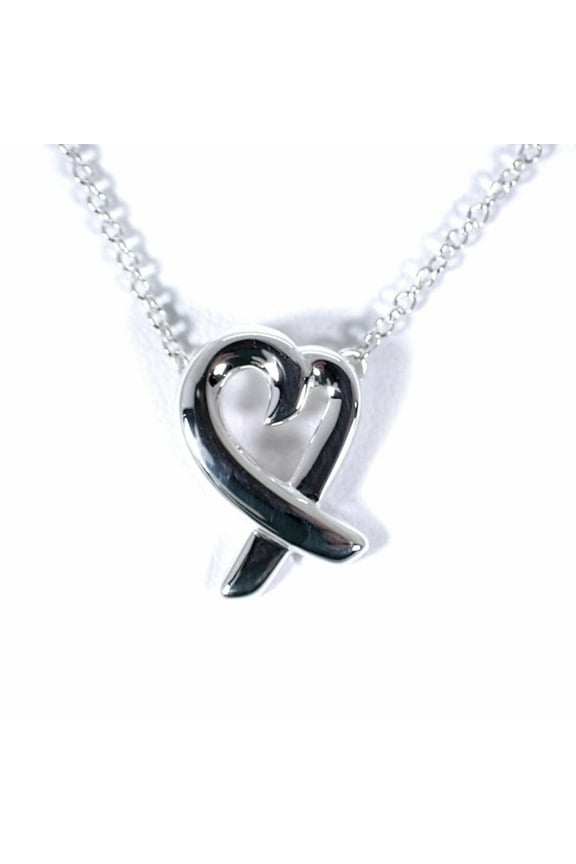 Pre-Owned TIFFANY Tiffany 925 Loving Heart Pendant Necklace (Good)