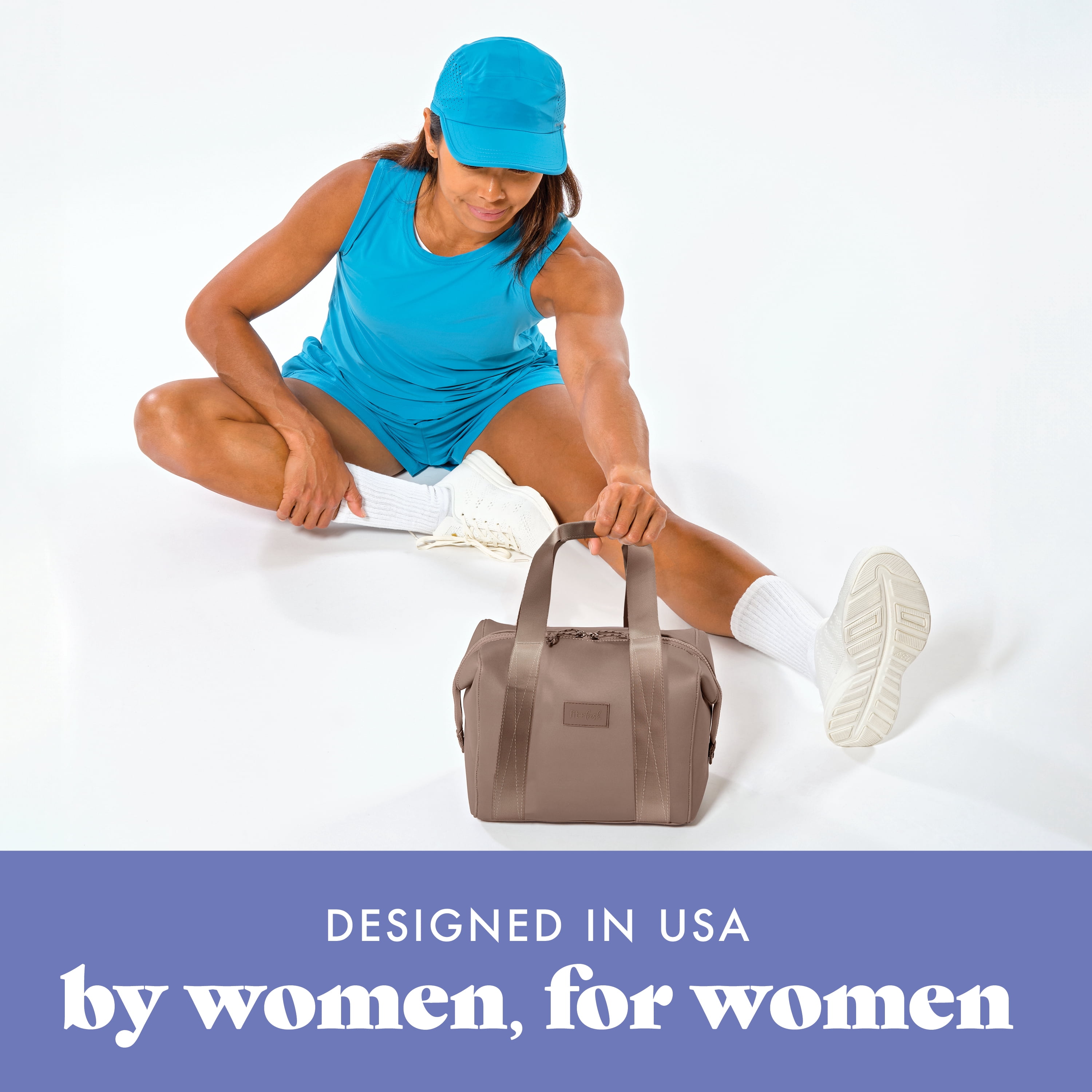 Fit & Fresh 4511CX3480 Remi Women's Lunch Bag, Self Insulating Neoprene Material Lunch Box With Containers & Ice Pack, Taupe