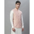 thumbnail image 3 of Maple Clothing Sleeveless Nehru Jacket Men's Traditional India Modi Waistcoat Vest Guest Outfit (Peach, S), 3 of 8