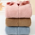 thumbnail image 4 of Staki Girls Fleece Jacket Soft Plush Sherpa Faux Fur Hooded Winter Jacket for Girls Warm Lightweight Cozy Teddy Coat 3-18Y(Coffee,11-12 Years), 4 of 7