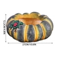 thumbnail image 6 of MYUNNIL Halloween Pumpkin Shaped Planter, 5" Rustic Wide-Mouth Yellow Green Striped Pumpkin Resin Flower Pot with 3D Ladybug, Durable Practical Decorative Container for Indoor Garden Yard Decor, 6 of 6
