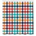 thumbnail image 3 of Ambesonne Checkered Shower Curtain, Fresh Summer Gingham, 69"Wx84"L, Multicolor, 3 of 3