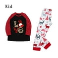 thumbnail image 6 of Penkiiy Men Christmas Fashion Snowman Print Top Pants Suit Family Parent-child Wear Black M, 6 of 9