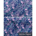 thumbnail image 6 of Pink Blue Flowers Linen Curtain Valance for Bedroom/Bathroom/Kitchen/Office/Living/Dining Room Window,Watercolor Pastoral Botanical Rod Pocket Topper Decorative Cafe Drapes Panel 54"x18", 6 of 6