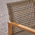 thumbnail image 7 of Levant Outdoor 4-Seater Wood and Wicker Club Chair Set with Fire Pit, 7 of 7