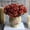 Orange Red, variant on D-GROEE 2 Bouquet 15 Heads Artificial Rose Flowers Bouquet Faux Silk Flowers Rose for Home Bridal Wedding Party Festival Decor Xmas Gift