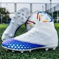 thumbnail image 4 of Zapatos de fútbol para hombre, botas de fútbol FG para adultos, tacos para entrenamiento de hierba, Partido de césped, Futsal profesional para exteriores, niños, niñas, estudiantes, nuevo, 4 of 5