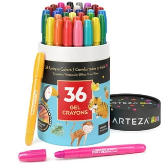 Faber-Castell Metallic Gel Crayon Set - 6 Twistable Gel Crayons for Kids