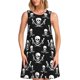 thumbnail image 1 of Fotbe Pirate skulls Vestido de Verano sin Mangas para Mujer – Vestido Midi Línea A, Estilo Camiseta Floral, Vestido Playero Casual y Fluido, 1 of 7