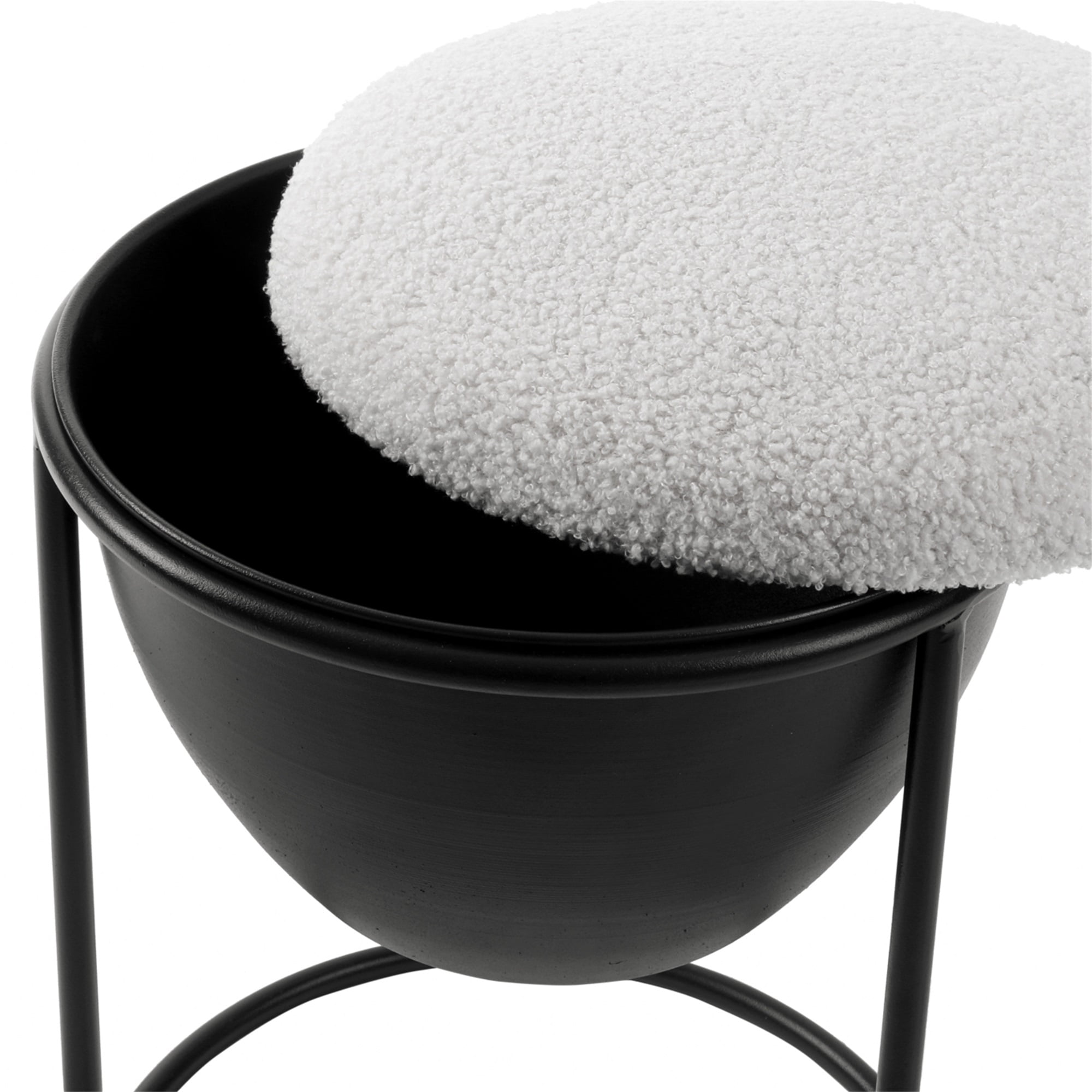 Resenkos Round Vanity Stool Chair for Makeup Room, Vanity Bench Foot Stools Ottoman with Metal Legs Resenkos Round Vanity Stool Chair for Makeup Room, Vanity Bench Foot Stools Ottoman with Metal Legs
