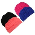 thumbnail image 3 of Gorro de baño antideslizante para niña, gorro de natación de pelo largo, cómodo, 4 Uds., 3 of 6