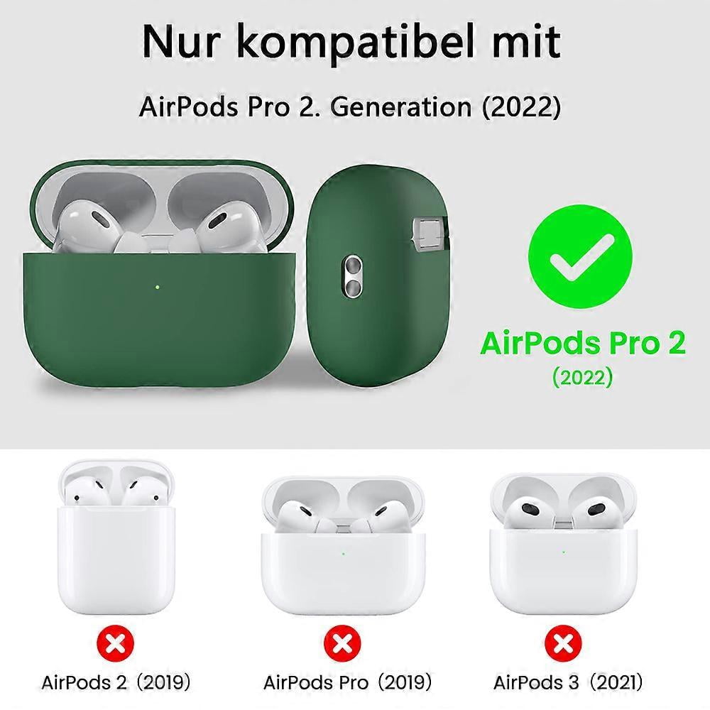 applicable to airpods pro2 protective case-pine needle green