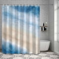 thumbnail image 6 of Bathroom Shower Curtain Summer Beach Blue Ocean Waterproof Shower Curtains with Hooks, Modern Minimalist Art Bath Curtains Bathtub Curtain Home Decor 36x72in, 6 of 9