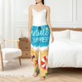 thumbnail image 4 of Salouo Hello Summer1 Print Women's Pajama Pants Casual Loose Sweatpants PJs Flowy Pants Drawstring Palazzo for Women Wide Leg Pants Lounge Pajama -XX-Large, 4 of 8