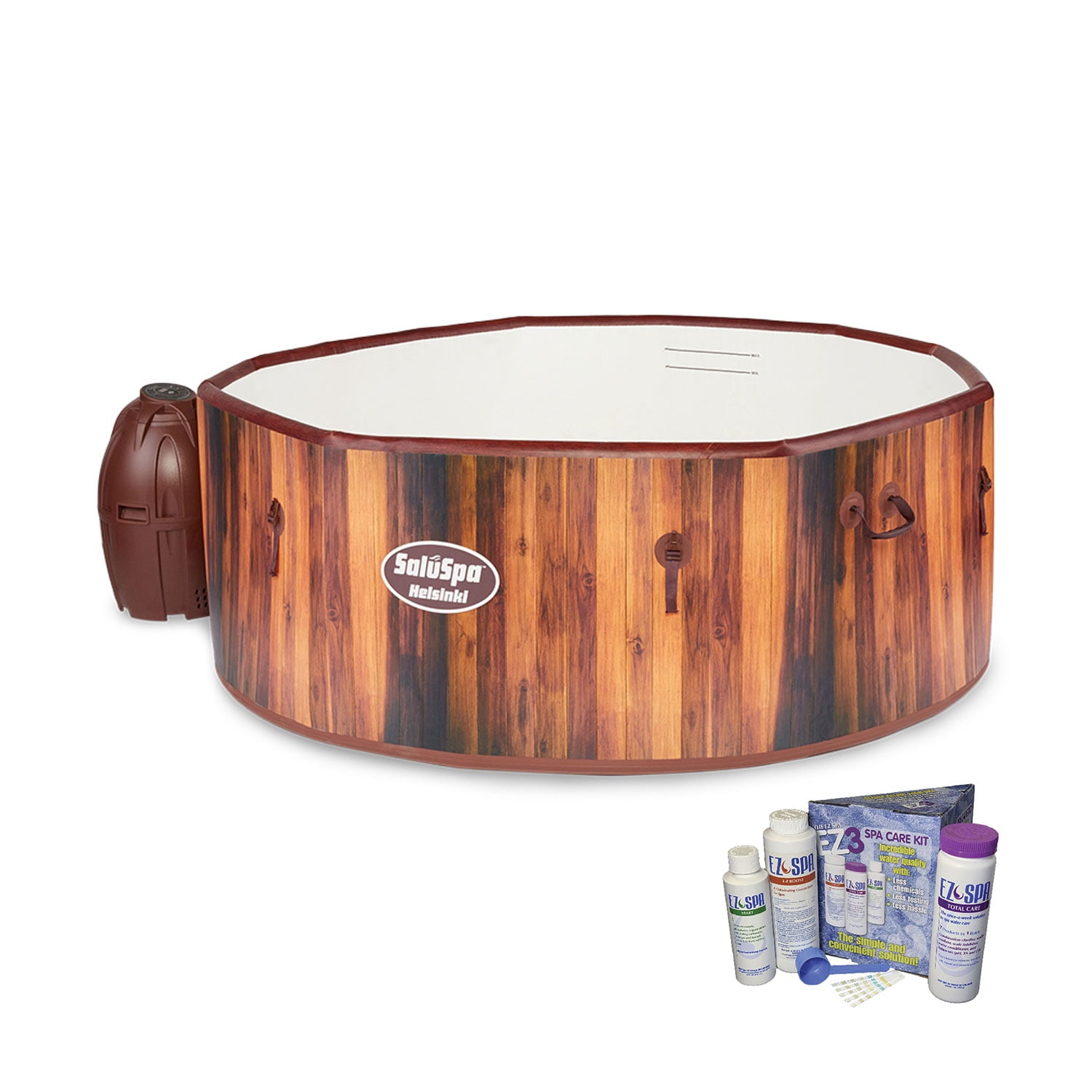 Bestway SaluSpa Helsinki 7 Person Inflatable Hot Tub with Chemical Kit