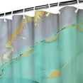 thumbnail image 3 of Shower Curtain Marble, Modern Abstract Shower Curtain with 12 Hooks,Green Bathroom Shower Curtain,Purple and Gold Art Shower Curtain,Washable Shower Curtain for Bathroom,72x72 Inches, 3 of 4
