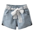 thumbnail image 1 of Cathalem Girls High Waisted Shorts Bermuda Spring or Summer Shorts,Blue 120, 1 of 5